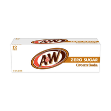 Laden Sie das Bild in den Galerie-Viewer, A&amp;W Cream Soda Zero Sugar 355 ml Dose