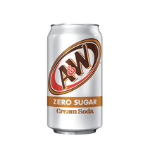 Laden Sie das Bild in den Galerie-Viewer, A&amp;W Cream Soda Zero Sugar 355 ml Dose